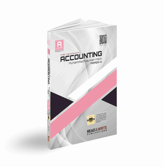117 Accounting A2 Level Paper-4 Topical Worked Solutions