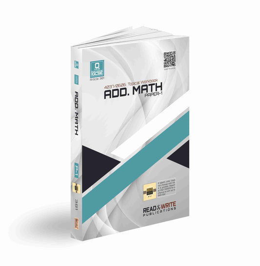 381 Add Mathematics O Level Paper-1 Topical Workbook By Editorial Board