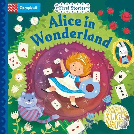 Alice In Wonderland: A Push, Pull, Slide Book (Campbell First Stories Book 1) | Board Book