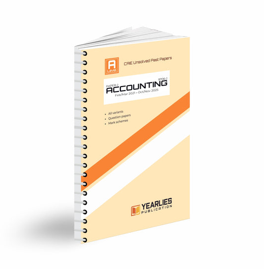 9706-2 Accounting A Level Paper 2 Yearly Past Papers (MJ 2021–ON 2025)