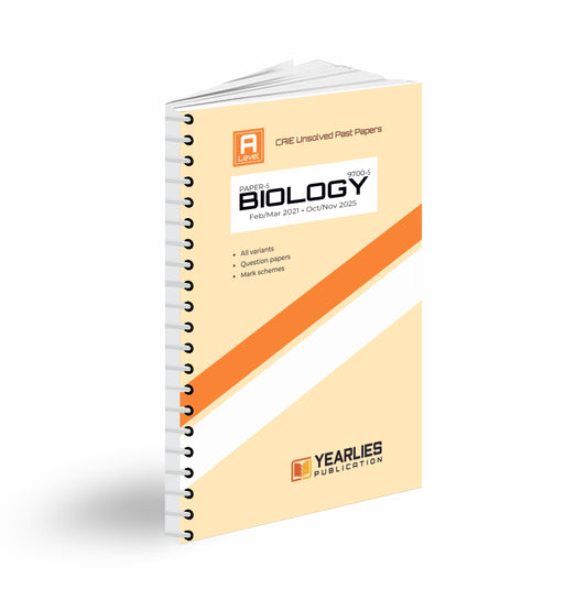 9700-5 Biology A Level Paper 5 Yearly Past Papers (MJ 2021–ON 2025)