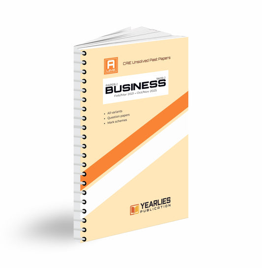 9609-2 Business A Level Paper 2 Yearly Past Papers (MJ 2021–ON 2025)