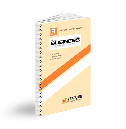 9609-3 Business A Level Paper 3 Yearly Past Papers (MJ 2021–ON 2025)