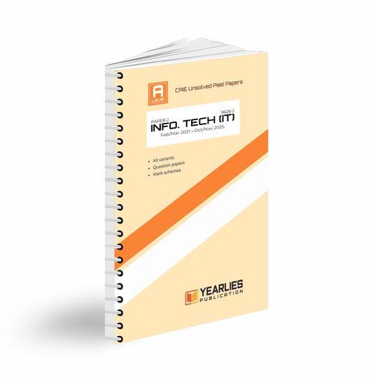 9626-3 Information Technology A Level Paper 3 Yearly Past Papers (MJ 2021–ON 2025)